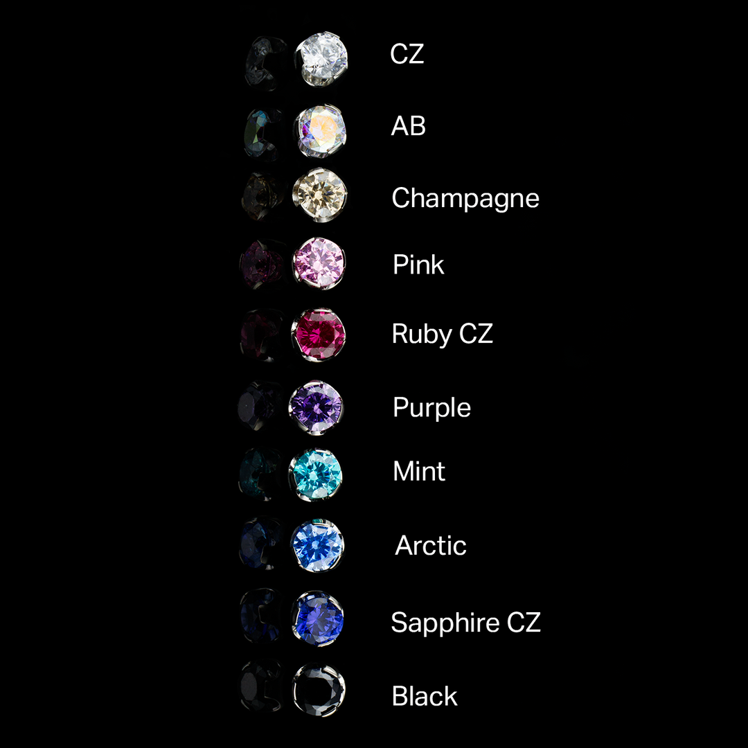 Threaded Prong Set Gems
