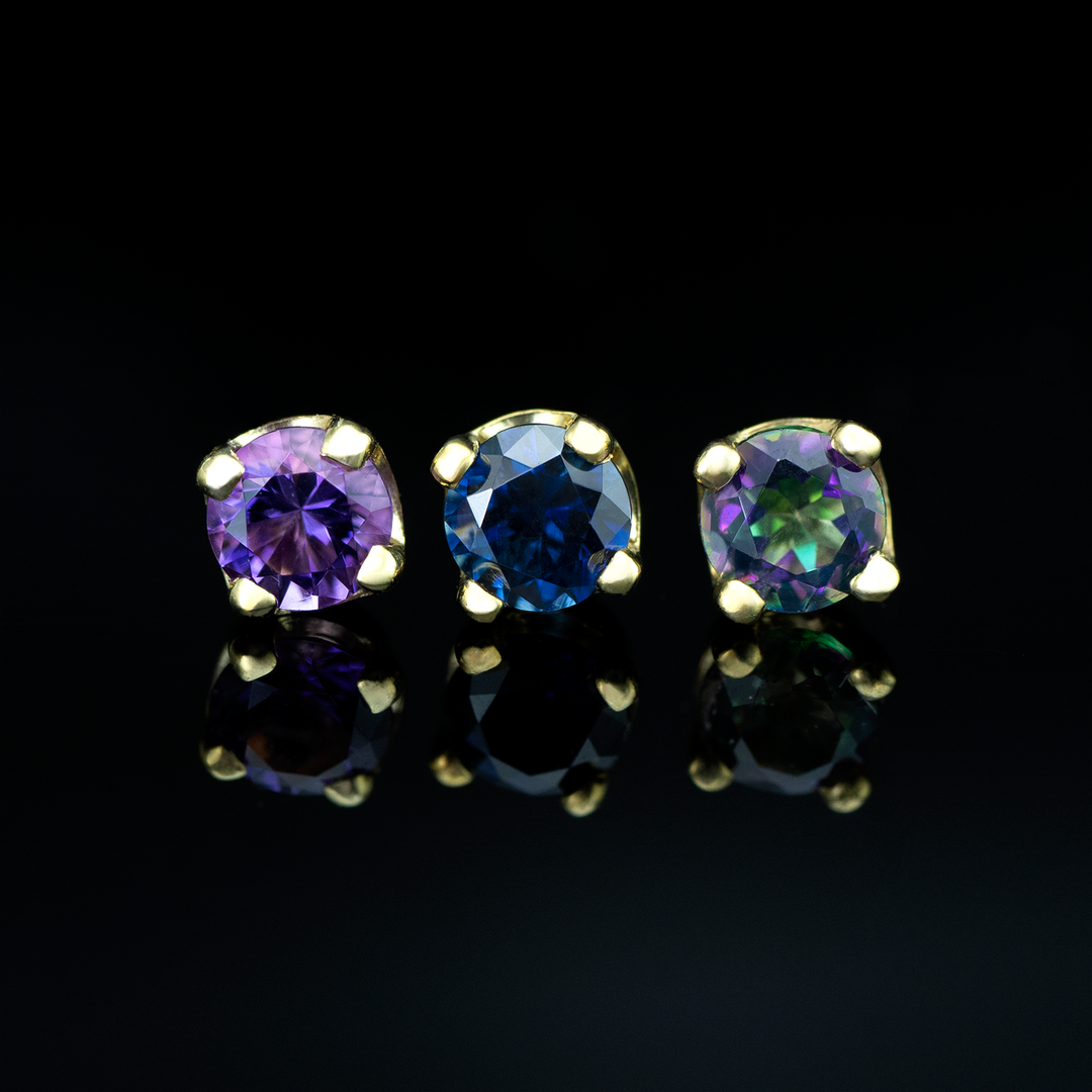 Round 4 Prong Gemstone Threadless
