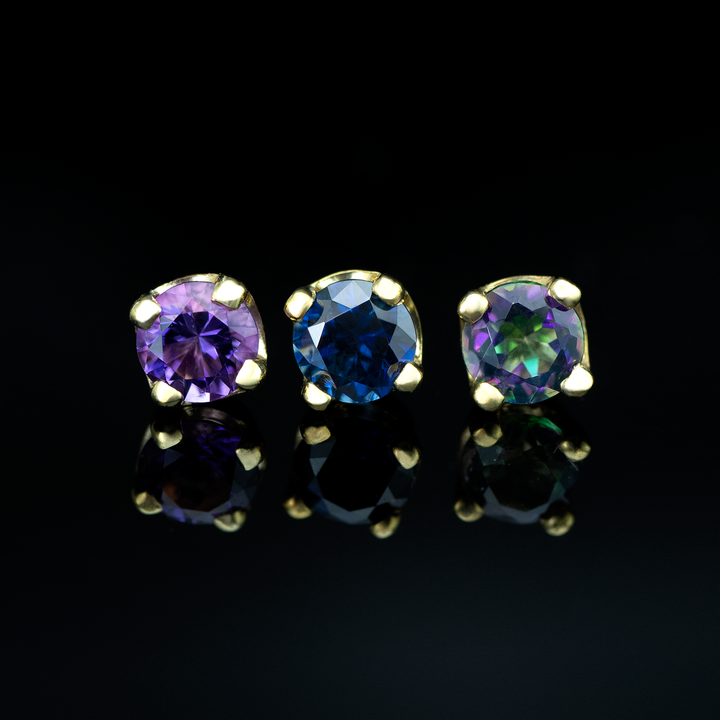 Round 4 Prong Gemstone Threadless