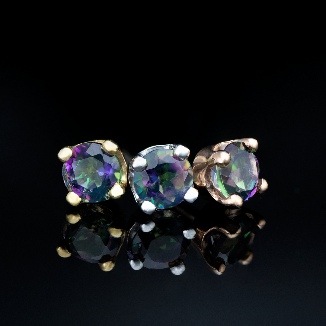 Round 4 Prong Gemstone Threadless