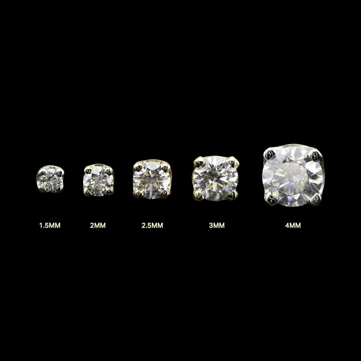 Prong Set CZ Threadless End