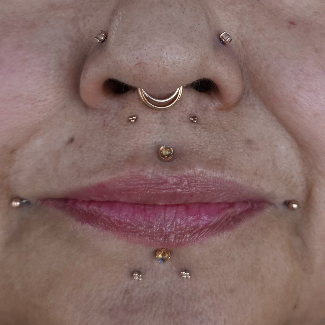 3 Bead Cluster Threadless End