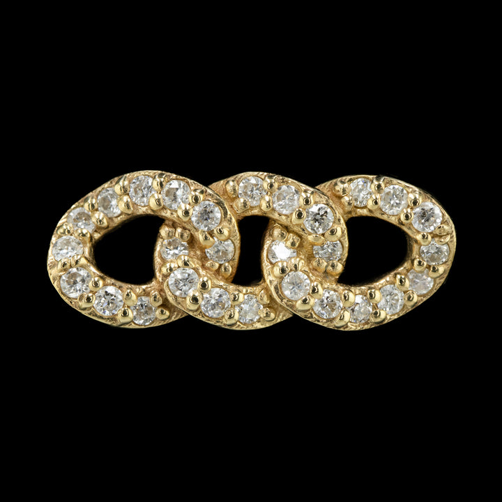 Chainlink Threadless End - Genuine Diamond