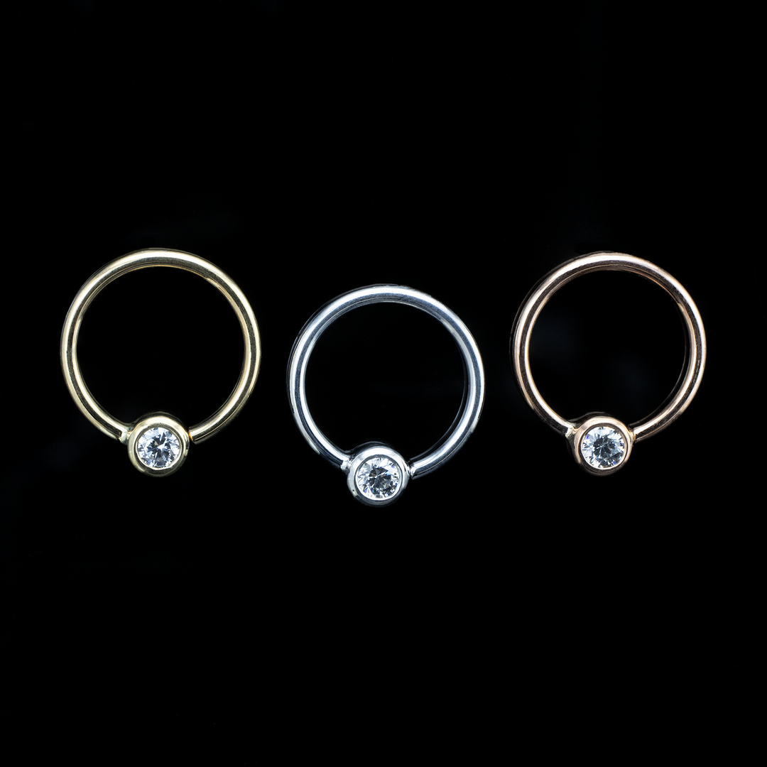 Fixed Bezel Seam Ring