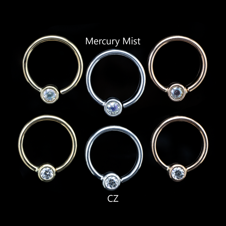 Fixed Bezel Seam Ring