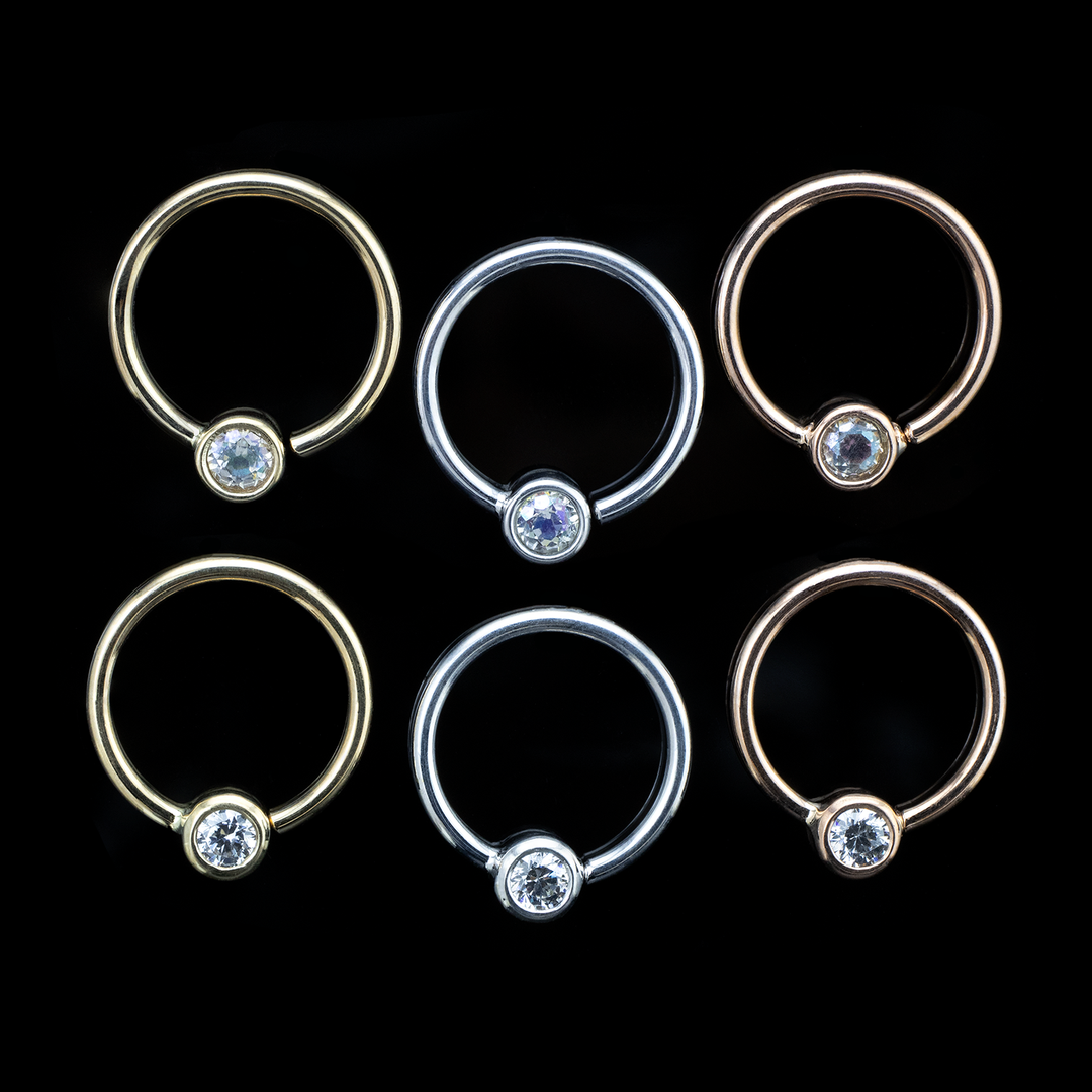 Fixed Bezel Seam Ring