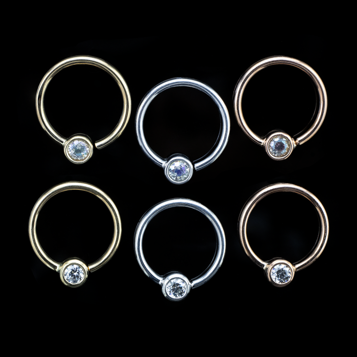 Fixed Bezel Seam Ring