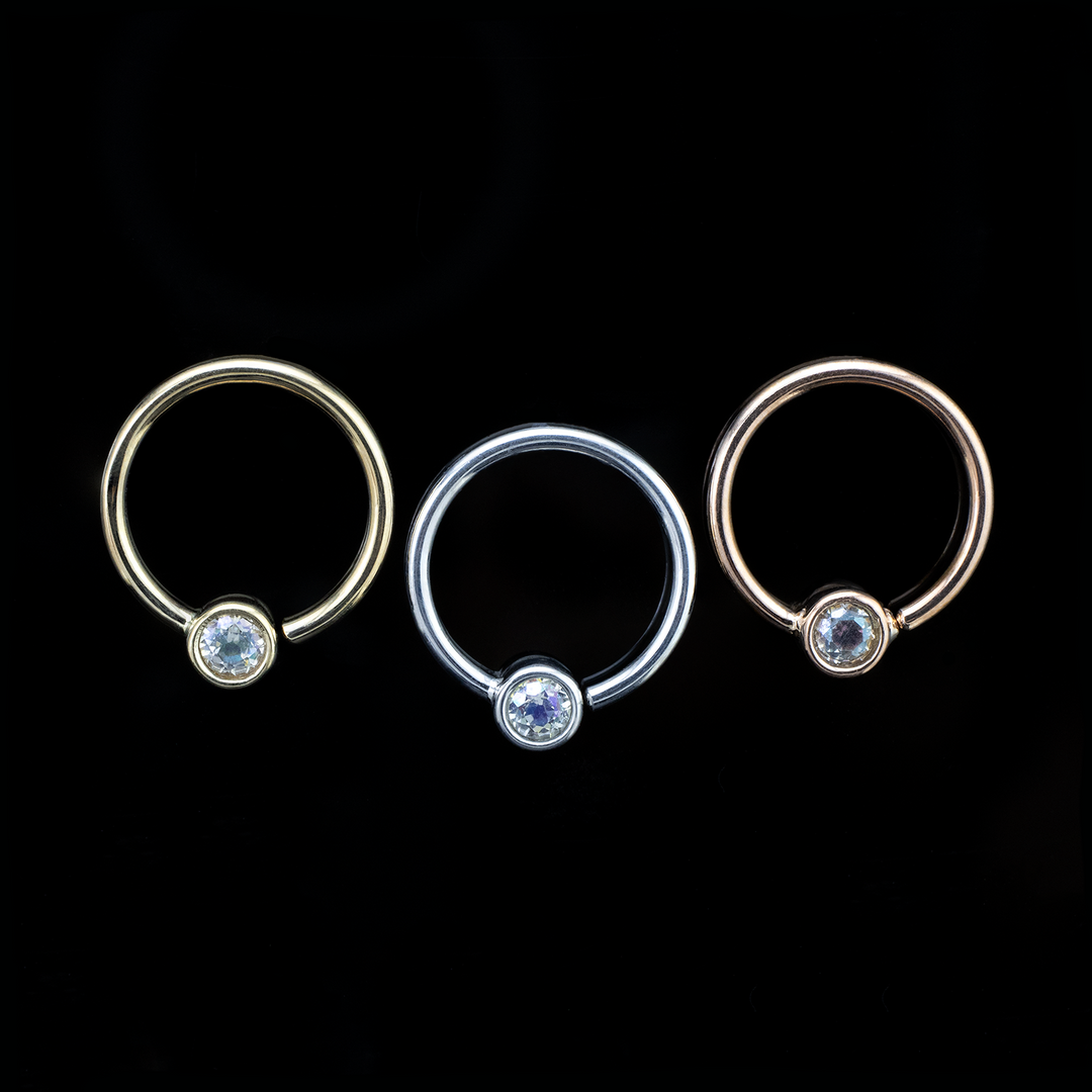 Fixed Bezel Seam Ring