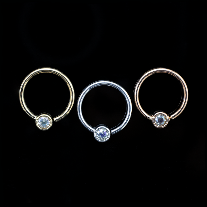 Fixed Bezel Seam Ring