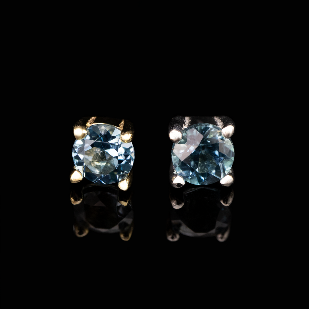 London Blue Topaz Prong Threadless End