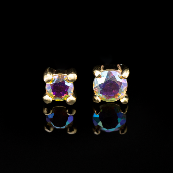 Mercury Mist Topaz Prong Threadless End