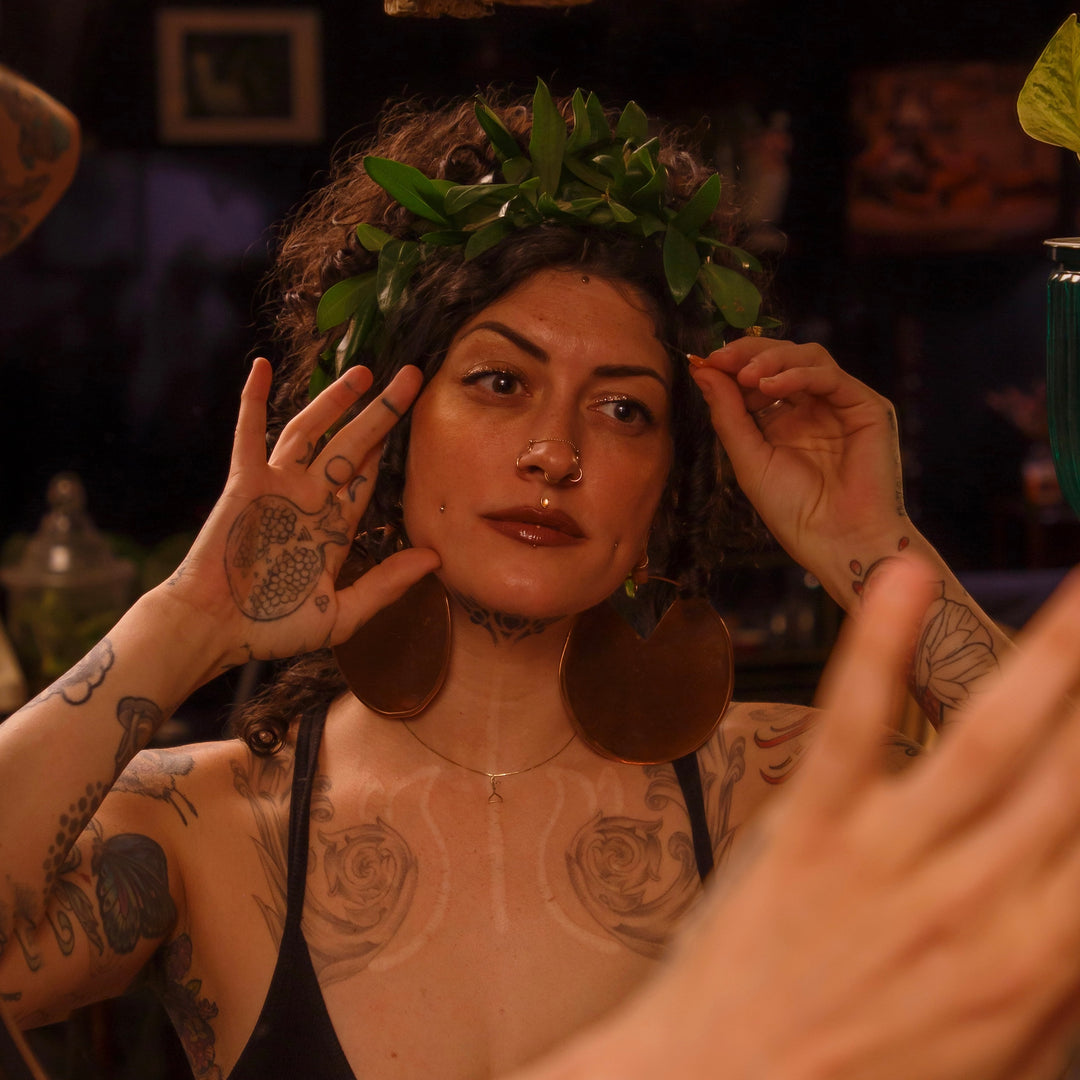 Portrait of Nicola, Piercer at HTC in Uptown Phoenix, Arizona.